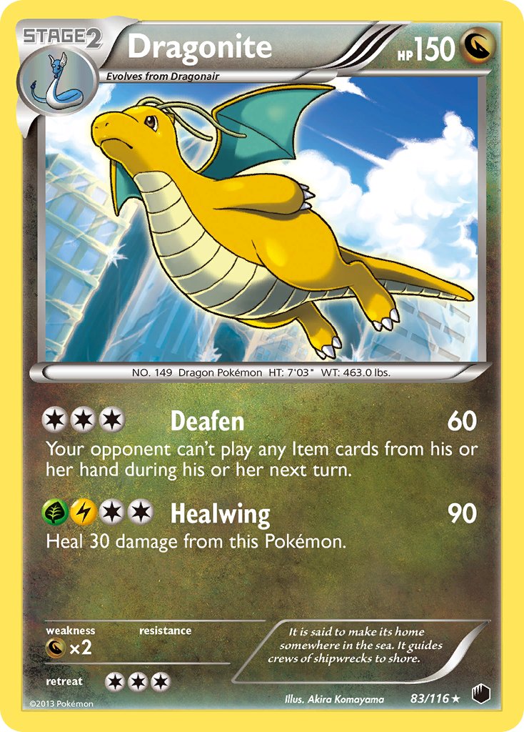 Dragonite (83/116) (Cosmos Holo) (Blister Exclusive) [Black & White: Plasma Freeze] | Jomio and Rueliete's Cards and Comics