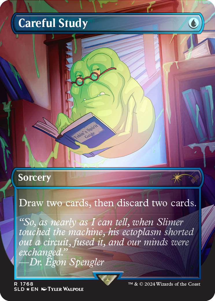 Careful Study (Rainbow Foil) [Secret Lair Drop Series] | Jomio and Rueliete's Cards and Comics