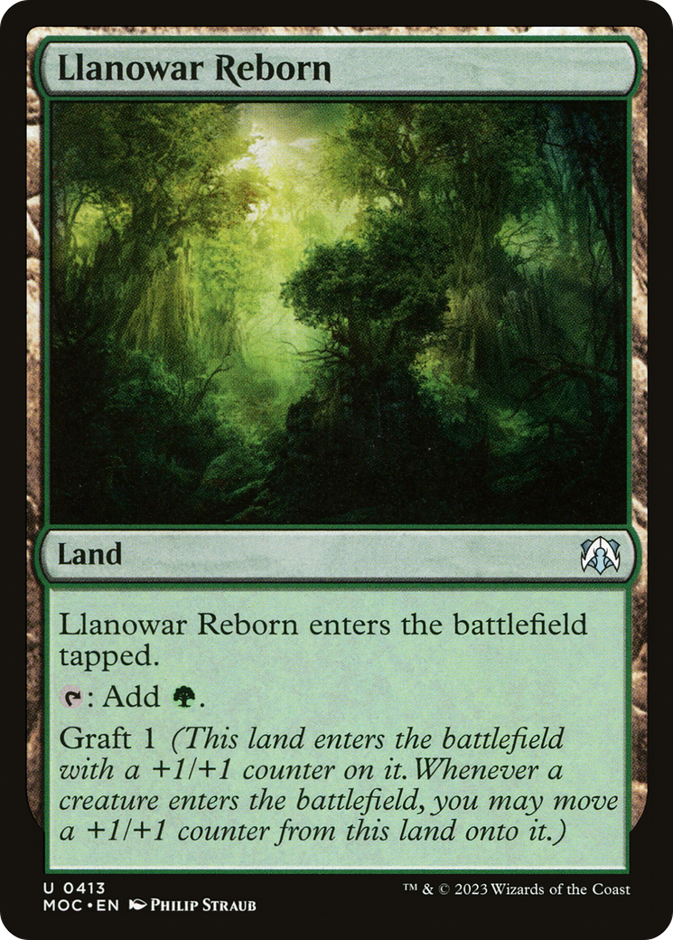 Llanowar Reborn [March of the Machine Commander] | Jomio and Rueliete's Cards and Comics