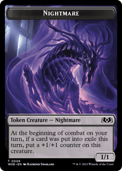 Nightmare // Food (0011) Double-Sided Token [Wilds of Eldraine Tokens] | Jomio and Rueliete's Cards and Comics