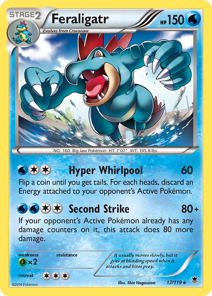 Feraligatr (17/119) (Cosmos Holo) (Blister Exclusive) [XY: Phantom Forces] | Jomio and Rueliete's Cards and Comics