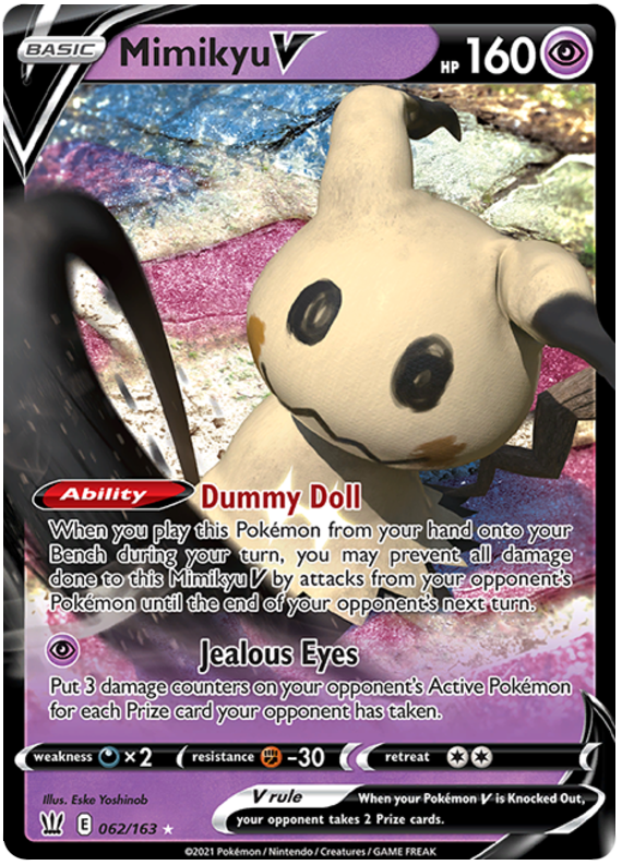 Mimikyu V (062/163) [Sword & Shield: Battle Styles] | Jomio and Rueliete's Cards and Comics