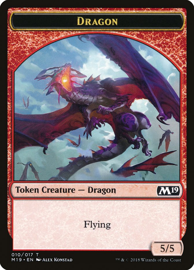 Dragon Token (010/017) [Core Set 2019 Tokens] | Jomio and Rueliete's Cards and Comics