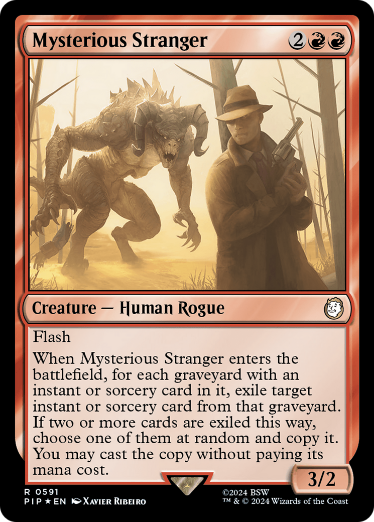 Mysterious Stranger (Surge Foil) [Fallout] | Jomio and Rueliete's Cards and Comics