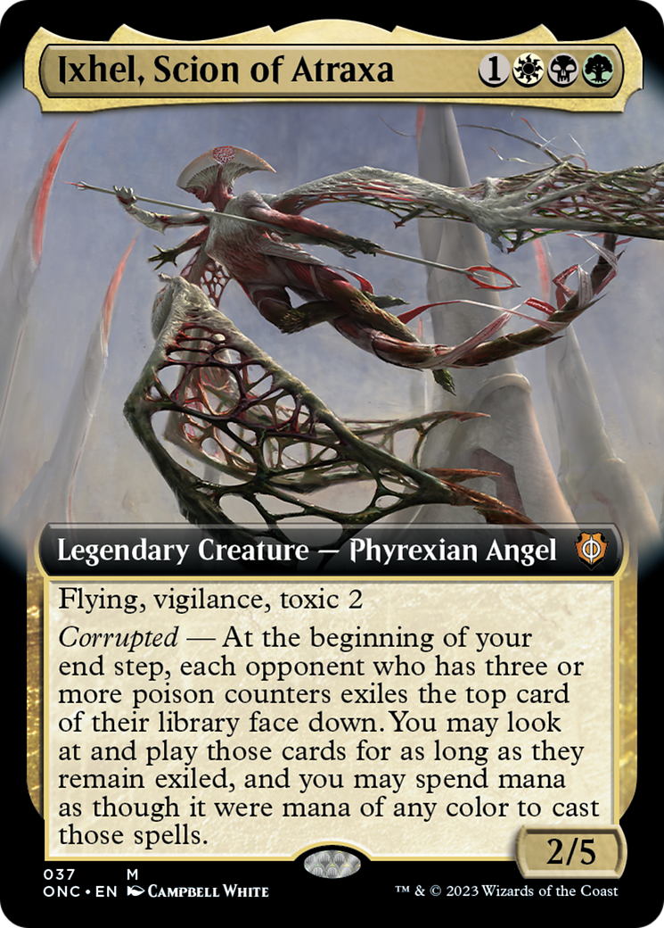 Ixhel, Scion of Atraxa (Extended Art) [Phyrexia: All Will Be One Commander] | Jomio and Rueliete's Cards and Comics