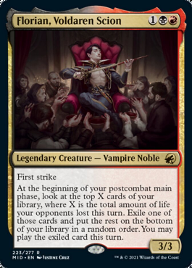 Florian, Voldaren Scion [Innistrad: Midnight Hunt] | Jomio and Rueliete's Cards and Comics