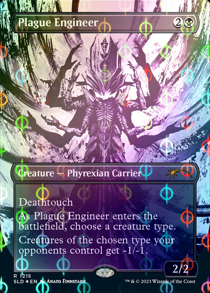 Plague Engineer (Borderless Ichor Step-and-Compleat Foil) [Secret Lair Drop Series] | Jomio and Rueliete's Cards and Comics
