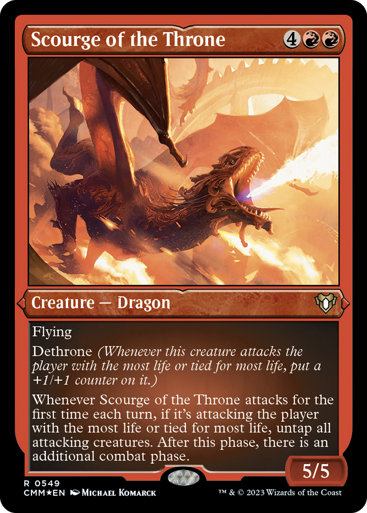 Scourge of the Throne (Foil Etched) [Commander Masters] | Jomio and Rueliete's Cards and Comics
