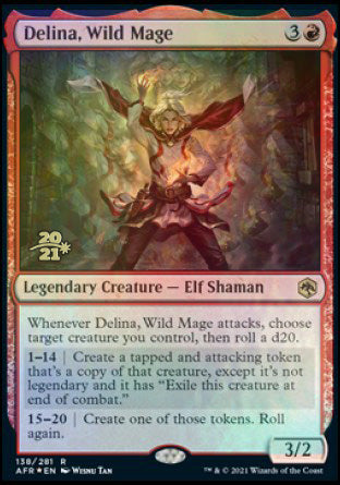Delina, Wild Mage [Dungeons & Dragons: Adventures in the Forgotten Realms Prerelease Promos] | Jomio and Rueliete's Cards and Comics