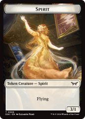 Spirit (0006) // Manifest Double-Sided Token [Duskmourn: House of Horror Tokens] | Jomio and Rueliete's Cards and Comics