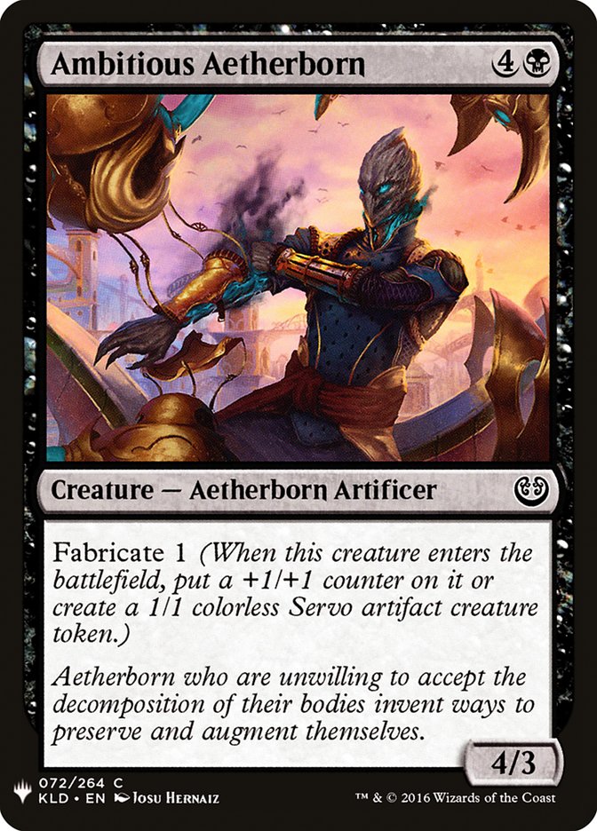 Ambitious Aetherborn [Mystery Booster] | Jomio and Rueliete's Cards and Comics