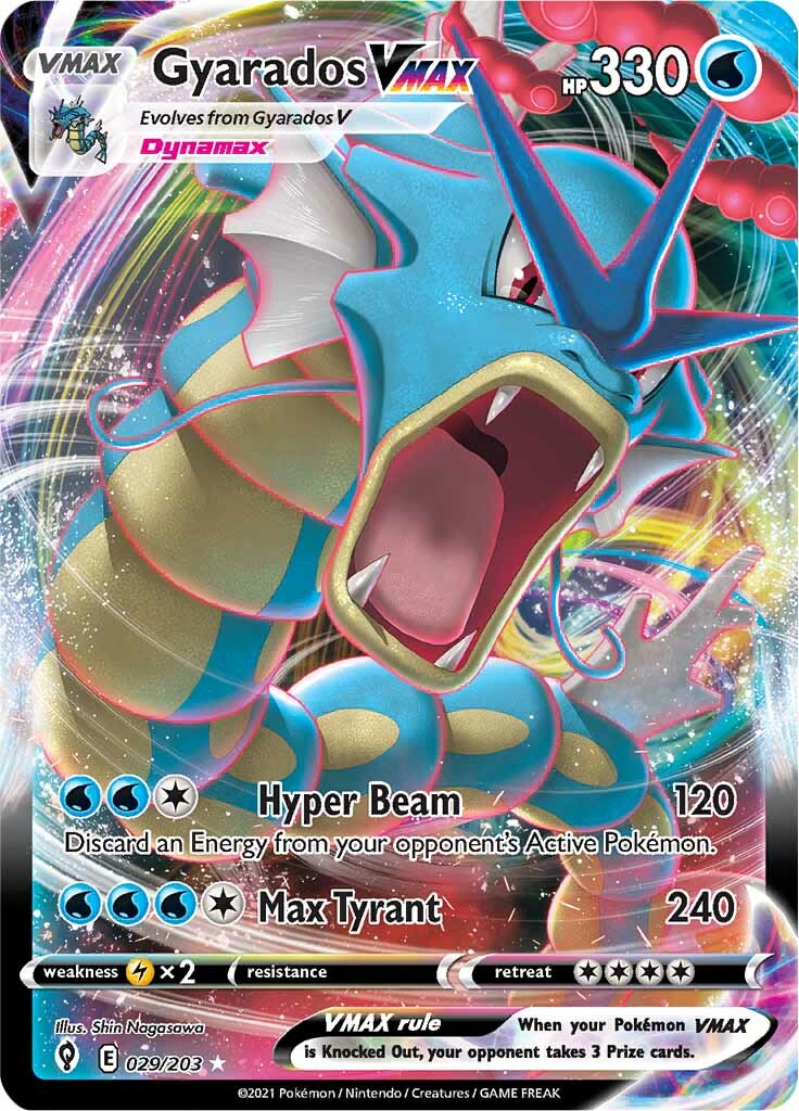 Gyarados VMAX (029/203) [Sword & Shield: Evolving Skies] | Jomio and Rueliete's Cards and Comics