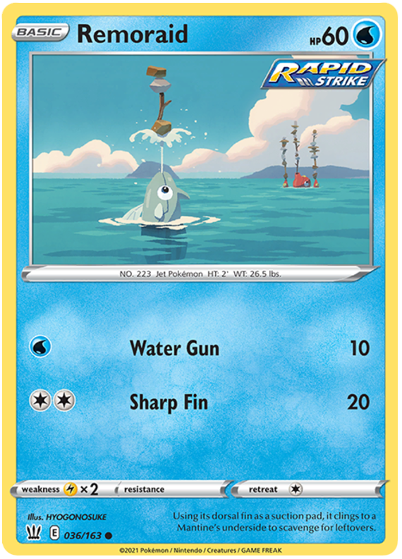 Remoraid (036/163) [Sword & Shield: Battle Styles] | Jomio and Rueliete's Cards and Comics