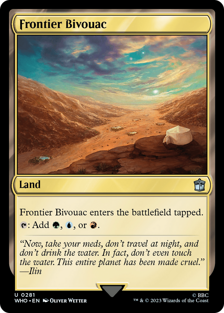 Frontier Bivouac [Doctor Who] | Jomio and Rueliete's Cards and Comics