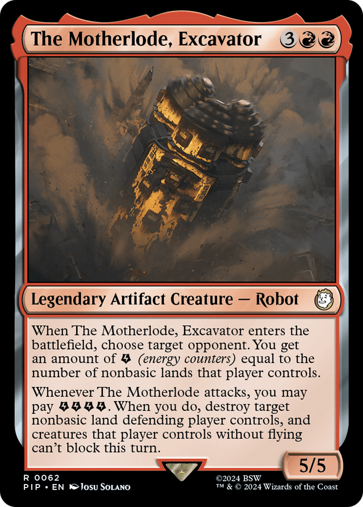 The Motherlode, Excavator [Fallout] | Jomio and Rueliete's Cards and Comics