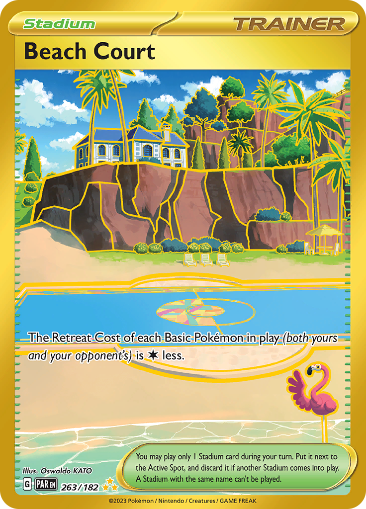 Beach Court (263/182) [Scarlet & Violet: Paradox Rift] | Jomio and Rueliete's Cards and Comics
