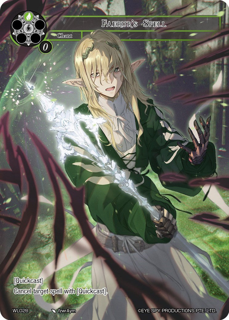 Faerur's Spell (WL028) [Promo Cards] | Jomio and Rueliete's Cards and Comics