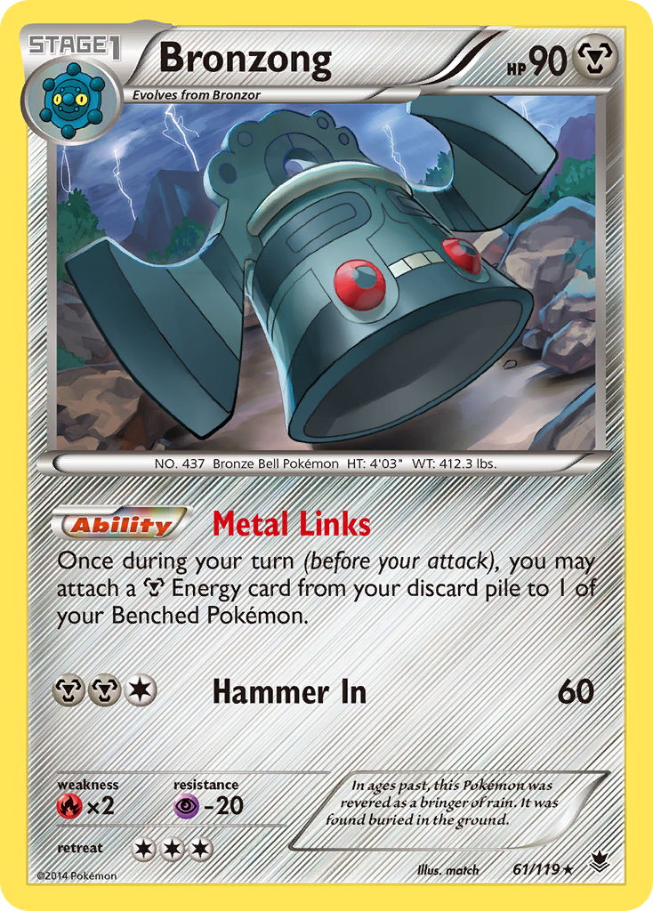 Bronzong (61/119) [XY: Phantom Forces] | Jomio and Rueliete's Cards and Comics