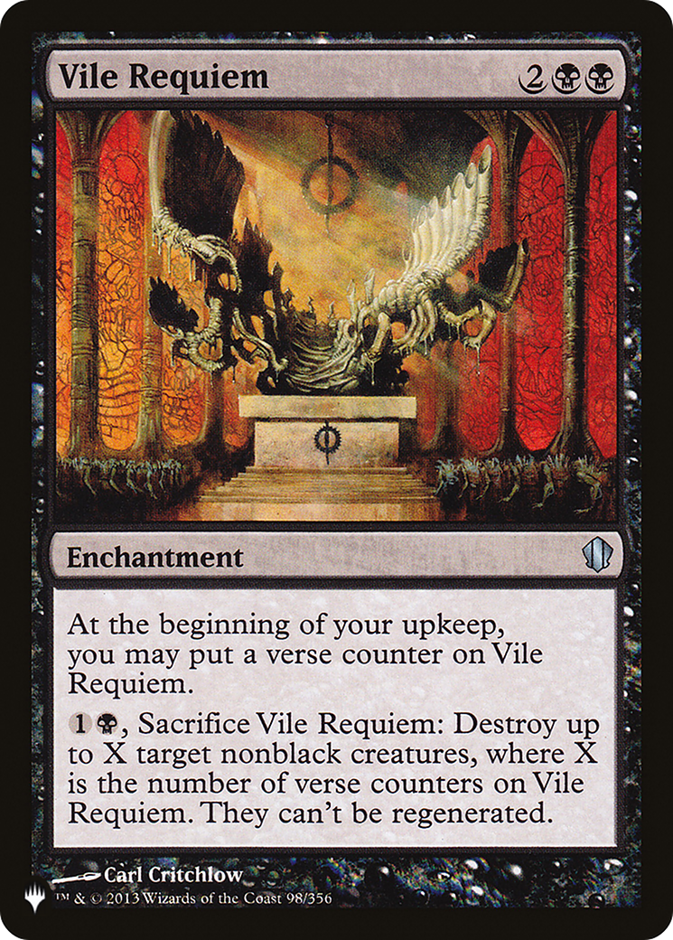 Vile Requiem [The List] | Jomio and Rueliete's Cards and Comics