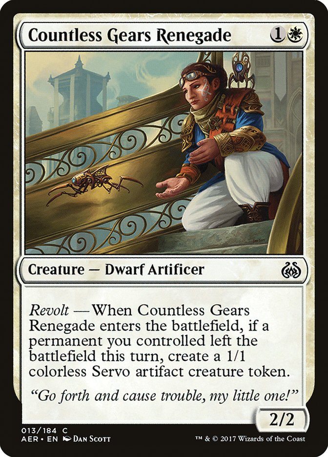 Countless Gears Renegade [Aether Revolt] | Jomio and Rueliete's Cards and Comics