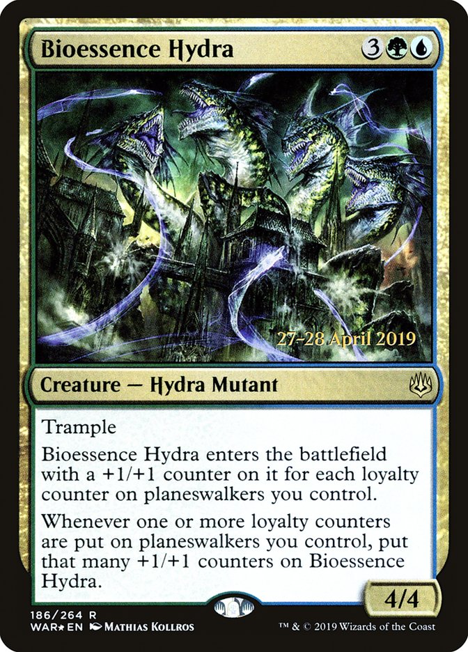 Bioessence Hydra [War of the Spark Prerelease Promos] | Jomio and Rueliete's Cards and Comics