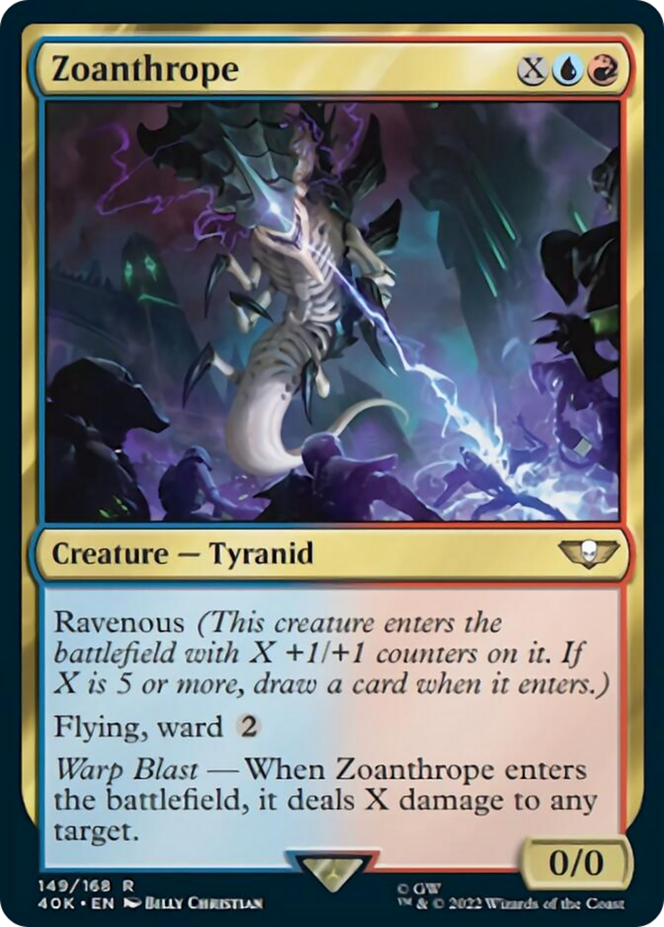 Zoanthrope (Surge Foil) [Warhammer 40,000] | Jomio and Rueliete's Cards and Comics