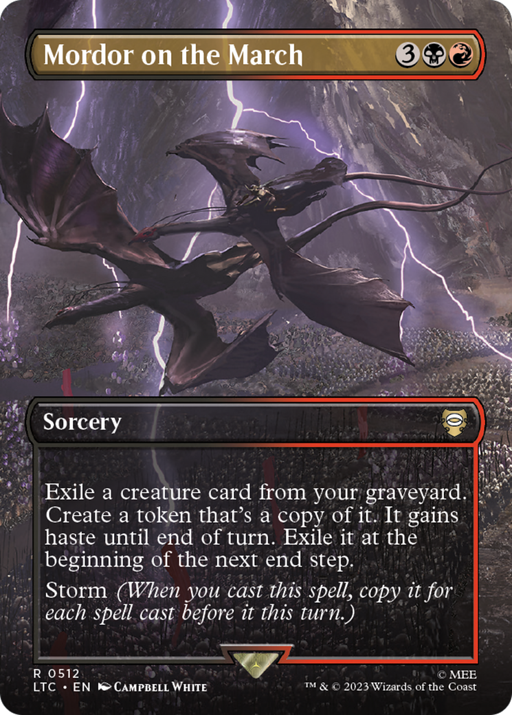 Mordor on the March (Borderless) [The Lord of the Rings: Tales of Middle-Earth Commander] | Jomio and Rueliete's Cards and Comics