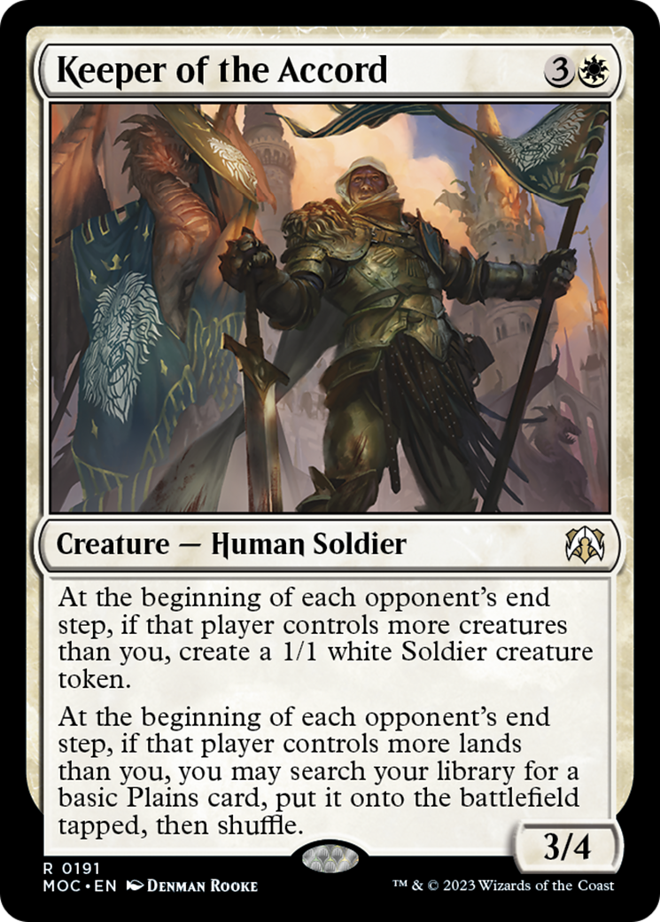 Keeper of the Accord [March of the Machine Commander] | Jomio and Rueliete's Cards and Comics
