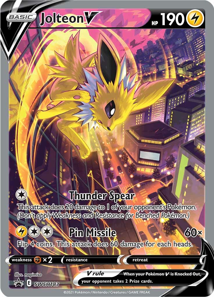 Jolteon V (SWSH183) [Sword & Shield: Black Star Promos] | Jomio and Rueliete's Cards and Comics