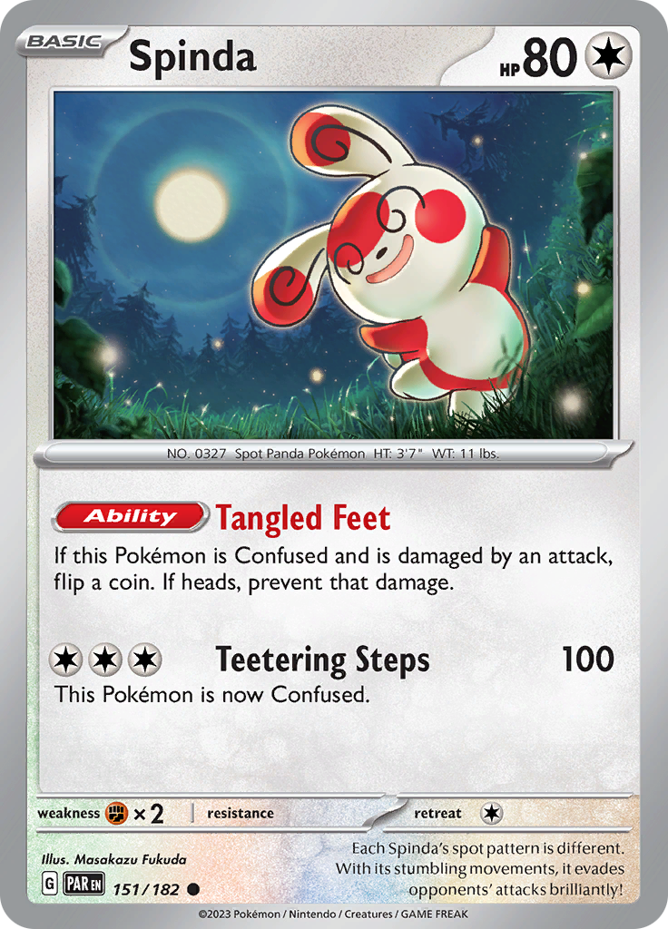 Spinda (151/182) [Scarlet & Violet: Paradox Rift] | Jomio and Rueliete's Cards and Comics