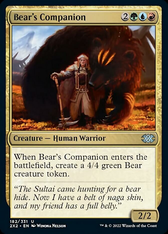 Bear's Companion [Double Masters 2022] | Jomio and Rueliete's Cards and Comics