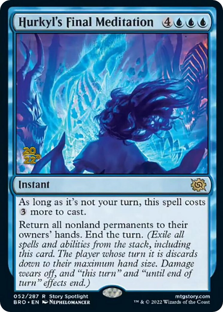 Hurkyl's Final Meditation [The Brothers' War Prerelease Promos] | Jomio and Rueliete's Cards and Comics