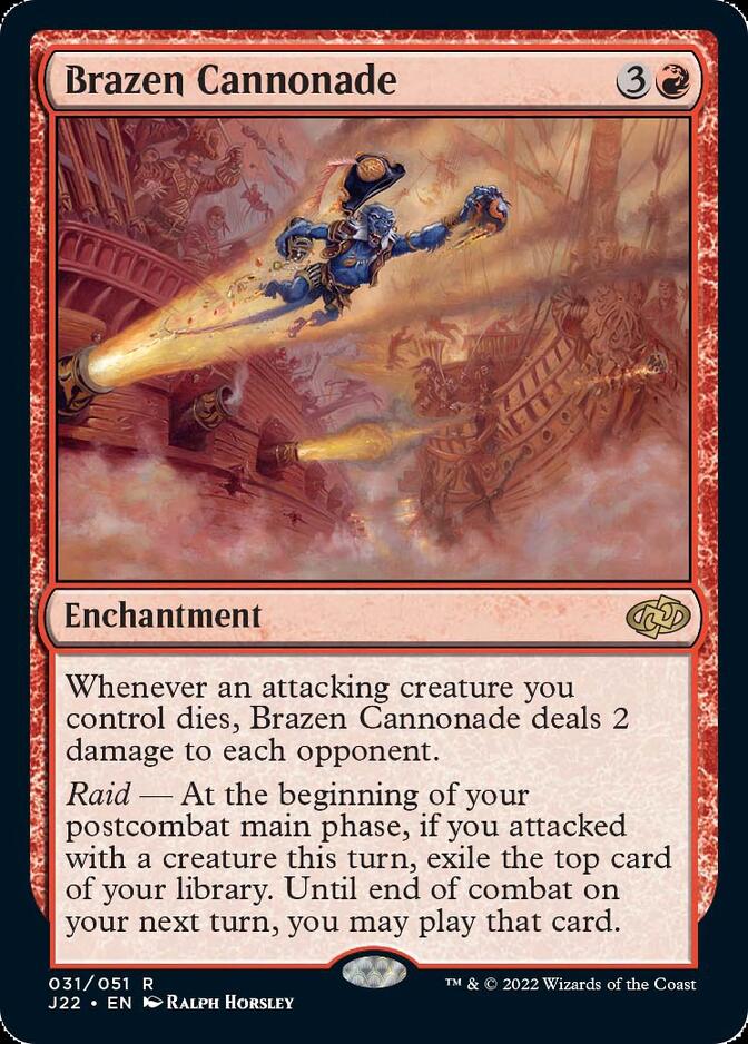 Brazen Cannonade [Jumpstart 2022] | Jomio and Rueliete's Cards and Comics