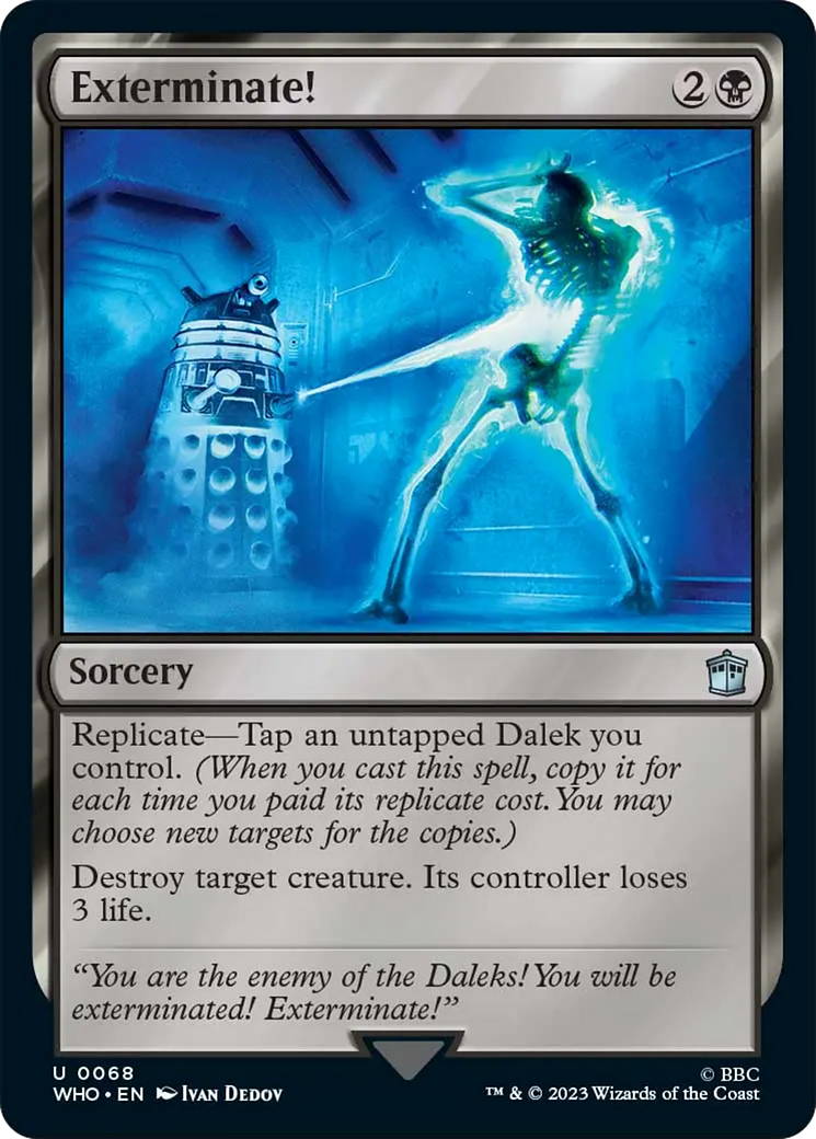 Exterminate! [Doctor Who] | Jomio and Rueliete's Cards and Comics