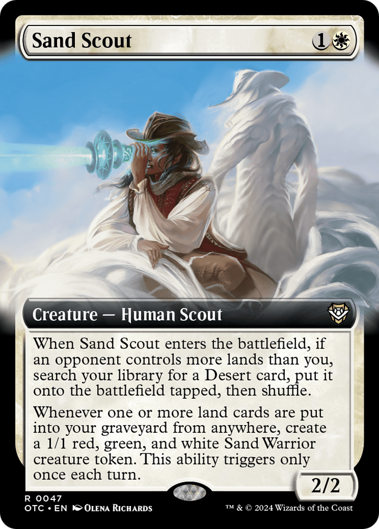 Sand Scout (Extended Art) [Outlaws of Thunder Junction Commander] | Jomio and Rueliete's Cards and Comics