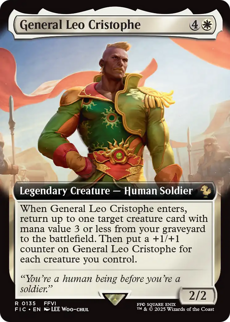 General Leo Cristophe (Extended Art) [FINAL FANTASY Commander] | Jomio and Rueliete's Cards and Comics