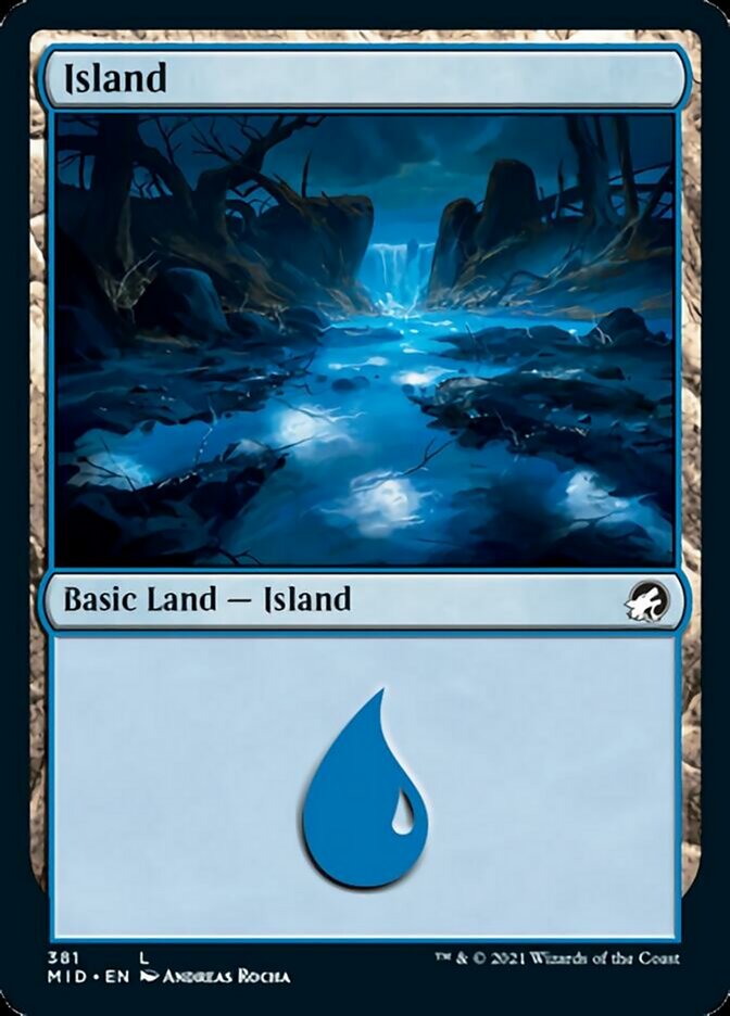 Island (381) [Innistrad: Midnight Hunt] | Jomio and Rueliete's Cards and Comics