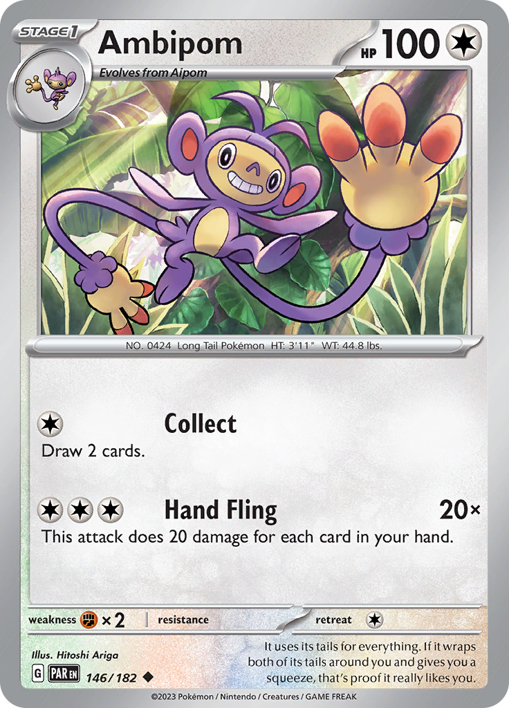 Ambipom (146/182) [Scarlet & Violet: Paradox Rift] | Jomio and Rueliete's Cards and Comics