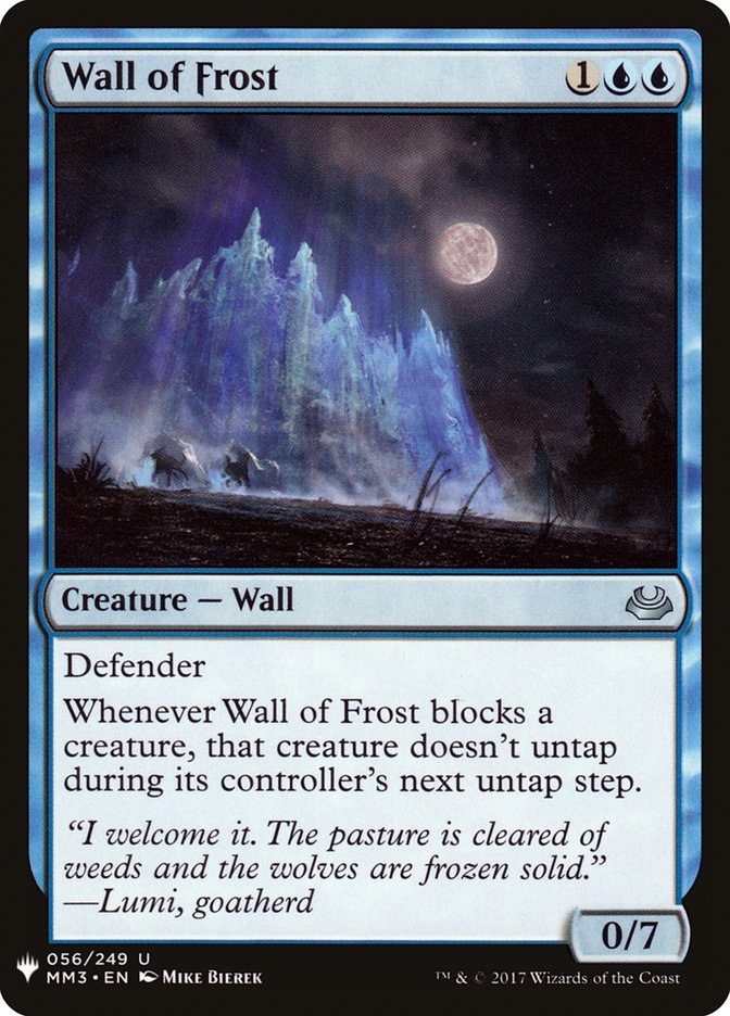 Wall of Frost [Mystery Booster] | Jomio and Rueliete's Cards and Comics