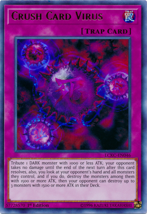 Crush Card Virus (Version 2) [LCKC-EN046] Ultra Rare | Jomio and Rueliete's Cards and Comics