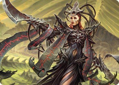 Testament Bearer Art Card [Phyrexia: All Will Be One Art Series] | Jomio and Rueliete's Cards and Comics