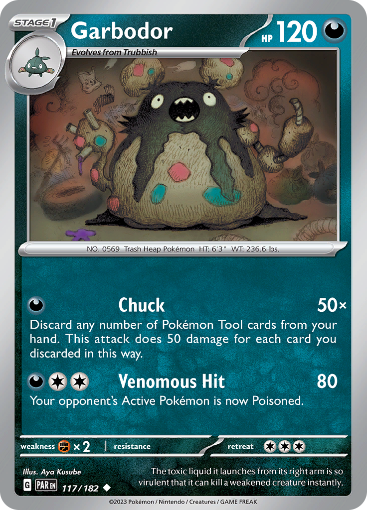 Garbodor (117/182) [Scarlet & Violet: Paradox Rift] | Jomio and Rueliete's Cards and Comics
