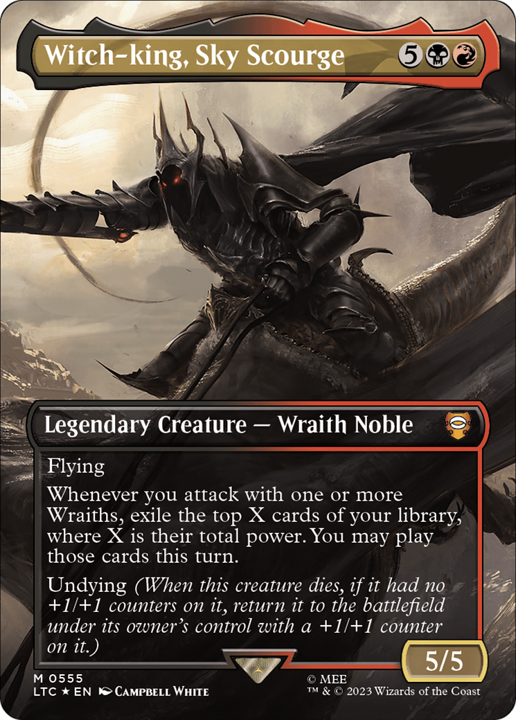 Witch-king, Sky Scourge (Borderless) (Surge Foil) [The Lord of the Rings: Tales of Middle-Earth Commander] | Jomio and Rueliete's Cards and Comics