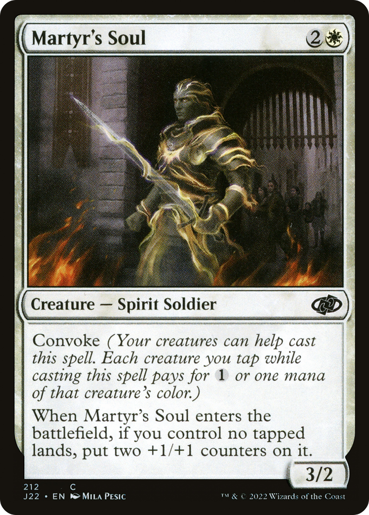 Martyr's Soul [Jumpstart 2022] | Jomio and Rueliete's Cards and Comics