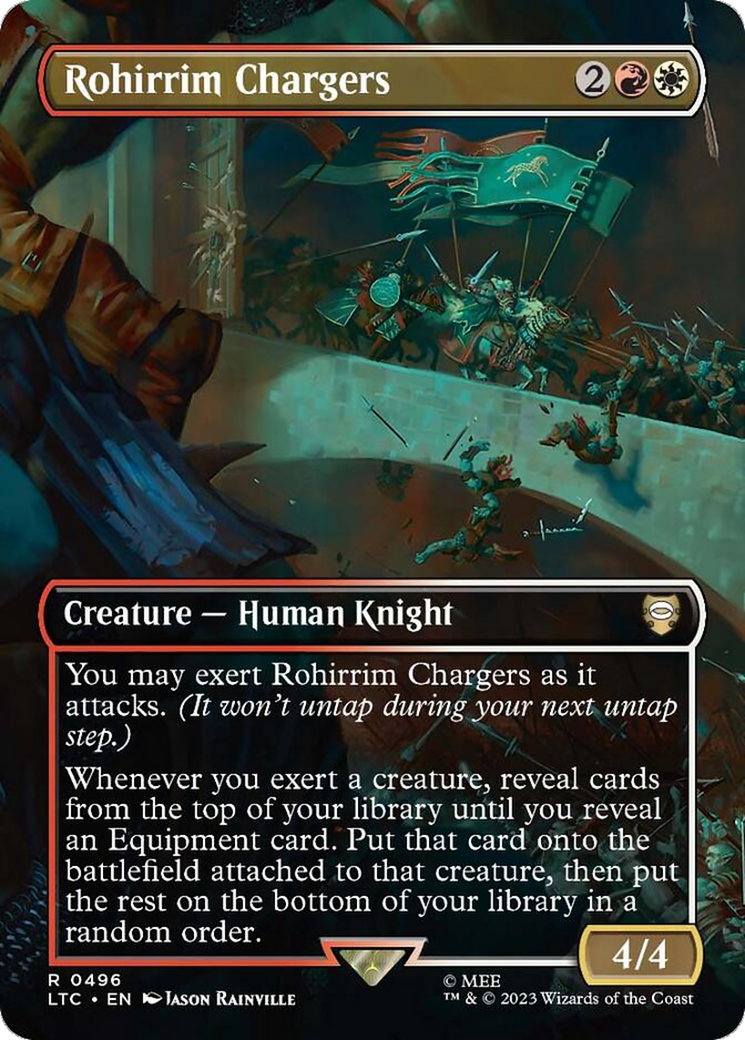 Rohirrim Chargers (Borderless) [The Lord of the Rings: Tales of Middle-Earth Commander] | Jomio and Rueliete's Cards and Comics
