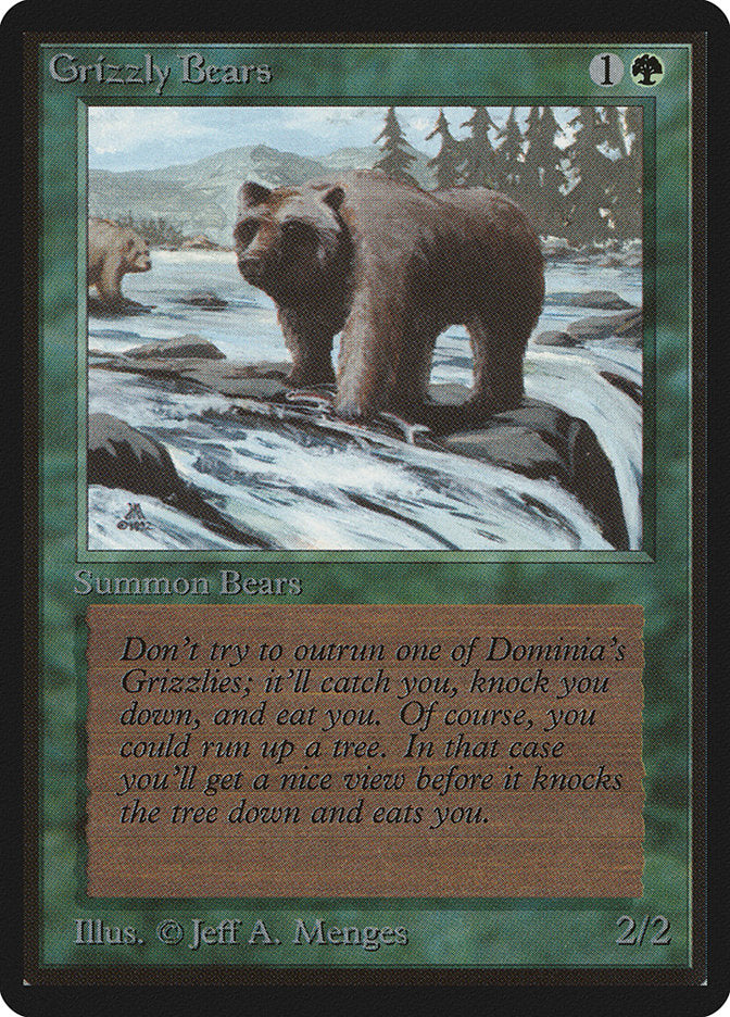Grizzly Bears [Beta Edition] | Jomio and Rueliete's Cards and Comics