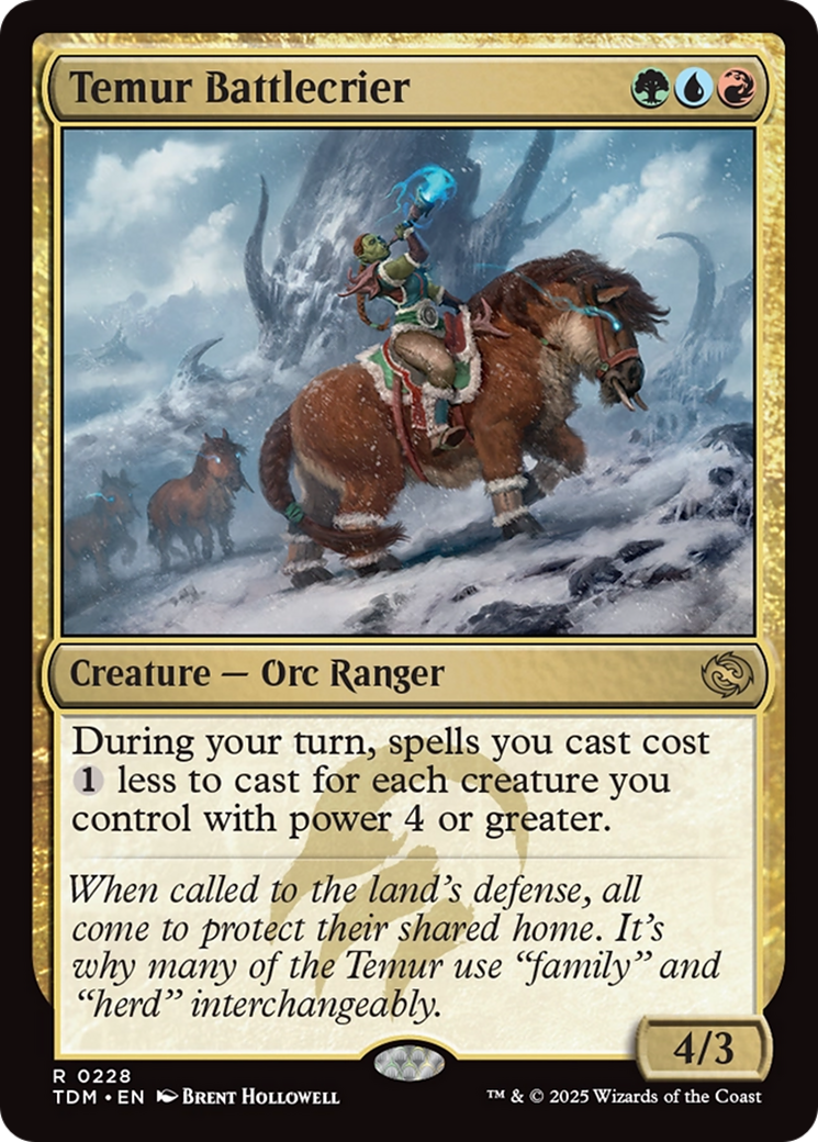 Temur Battlecrier [Tarkir: Dragonstorm] | Jomio and Rueliete's Cards and Comics