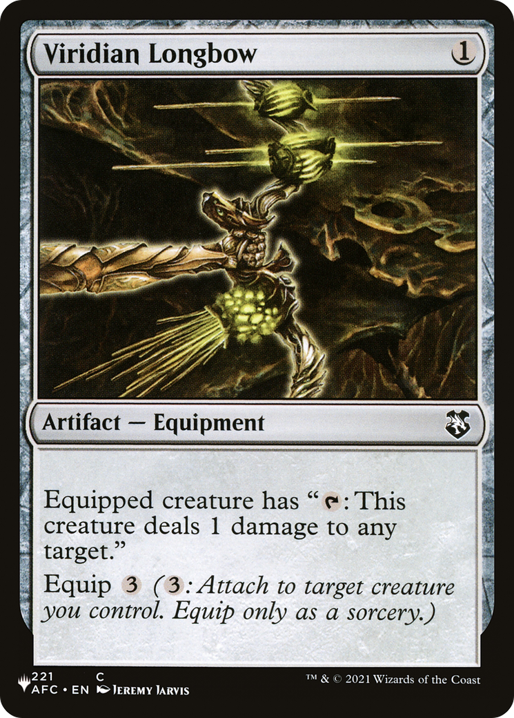 Viridian Longbow [The List] | Jomio and Rueliete's Cards and Comics
