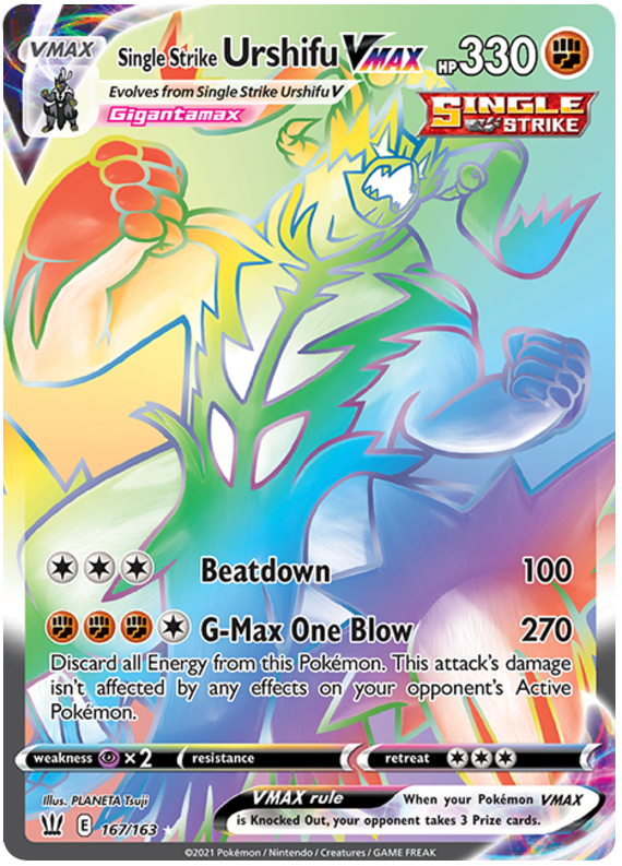 Single Strike Urshifu VMAX (167/163) [Sword & Shield: Battle Styles] | Jomio and Rueliete's Cards and Comics
