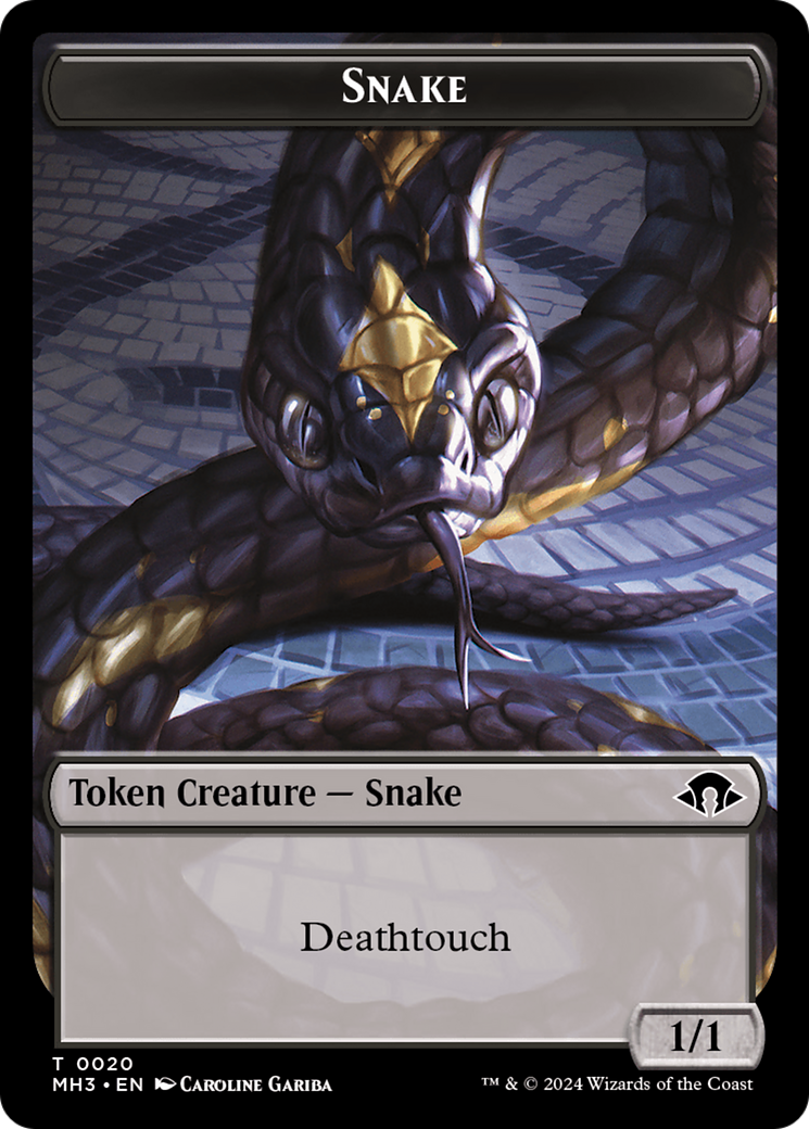 Phyrexian Germ // Snake Double-Sided Token [Modern Horizons 3 Tokens] | Jomio and Rueliete's Cards and Comics